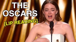 The Oscars Lip Reading [upl. by Einnaf]