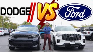 Is A V8 Always Better 2025 Ford Explorer ST vs Dodge Durango RT [upl. by Raveaux487]