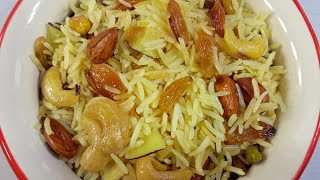 Kashmiri Pulao  Dry Fruits Pulao Wazwaan Pulao  Wazwaan Recipe  Suzains Kitchen [upl. by Aerbma]