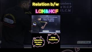 Relation between LCMampHCF Concept [upl. by Tlihcox]