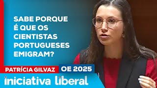 OE25 A Joana Mortágua sabe porque é que os cientistas portugueses emigram [upl. by Favien]