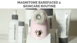 HOW I USE THE NEW MAGNITONE BARE FACED 2 IN MY SKINCARE ROUTINE  Cynthia Royer [upl. by Terris621]