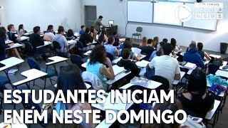 39 milhões de estudantes iniciam Enem neste domingo [upl. by Ahgiel]