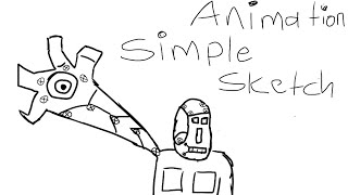 Draw A Simple Sketch Robot Animation [upl. by Gauldin618]