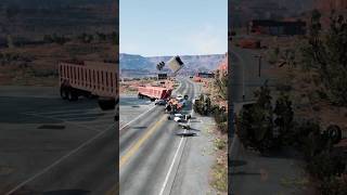 Realistic Highway Car Crashes 29  beamngdrive [upl. by Idolah59]