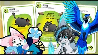 Furries Play Card Game  Exploding KITTENS ft Salohcin amp Zerdalias [upl. by Akerboom]