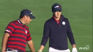 Jordan Spieth approach shot at no 1 [upl. by Milas140]