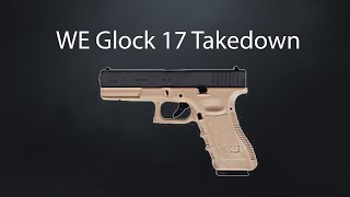 TakedownDisassembly  WE Glock 1718 [upl. by Elvyn]