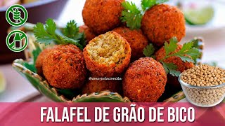 FALAFEL DE GRÃO DE BICO VEGANO [upl. by Daza251]