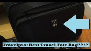 Travelpro Crew Versapack Rolling Travel Tote Bag  Luggage Review Unboxing Best Carryon Tote [upl. by Kerrison]