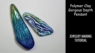 Polymer Clay Jewelry Making Tutorial Create a Gorgeous Depth Pendant [upl. by Jain979]