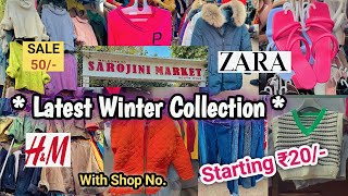 Sarojini Nagar Market Delhi  Latest December Winter Collection 2023 With Shop Number sarojini [upl. by Gweneth]