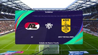 AZ Alkmaar vs Aris Thessaloniki 24072024 Club Friendlies PES 2021 [upl. by Grae503]