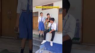 School me mummy hameri comedy funny school schoollife fun scholllife teacherlife ytshorts [upl. by Angelico452]