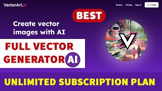 VectorartAi  Full Vector Generator Ai  Ai Vector Generator Free Bangla Tutorial [upl. by Enom]