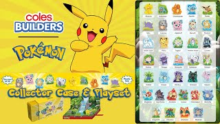 COLES POKEMON BUILDERS  Collectors Case and Playset  Opening 15 Packs [upl. by Mina]