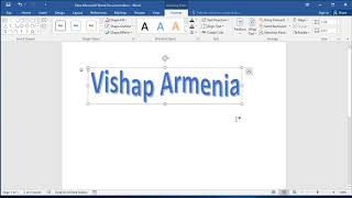 How to create wave text in word Curve text in Word [upl. by Enitsej]