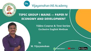 TSPSC GROUPI MAINS  PAPER IV  TELANGANA ECONOMY  CHAPTER 01 [upl. by Anuahsat]