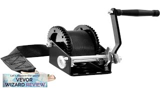 VEVOR Hand Winch 2000 lbs Pulling Capacity Boat Trailer Winch Heavy Duty Review [upl. by Gahl]