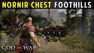 How to Open the Nornir Chest in Foothills  Location amp Solution  God of War PS4 [upl. by Kip]