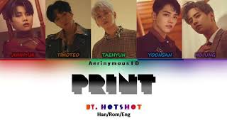 HOTSHOT  PRINT COLOR CODED LYRIC [upl. by Lorn]