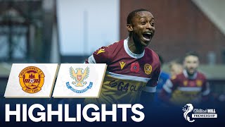 Motherwell 21 St Johnstone  Sparrows Strike Secures Win  William Hill Premiership [upl. by Bueschel304]