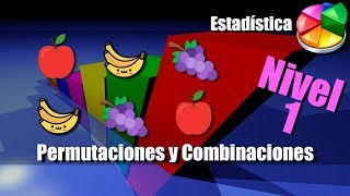 Permutaciones y Combinaciones  Ejercicios Resueltos  Nivel 1 [upl. by Mallorie914]