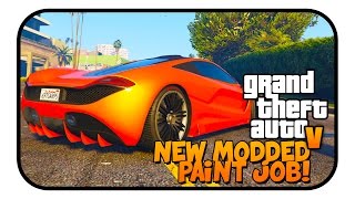 GTA 5 Paint Jobs  quotModded Crew Colourquot quotAwesome Orange Paint Jobquot  GTA 5 Modded Paint Job [upl. by Assirhc]