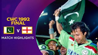 Cricket World Cup 1992 Final Pakistan v England  Match Highlights [upl. by Jolie]