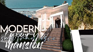 Bloxburg  Modern Luxury San Francisco Mansion  190k  Architecture Series House Build [upl. by Shir554]