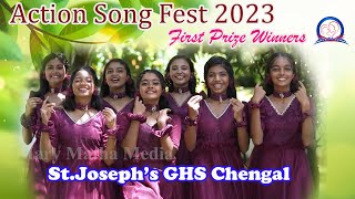 Christian Action Song Fest 2023 I HS Category Frist Prize Winners I CMC Mary Matha Media [upl. by Annavaj]