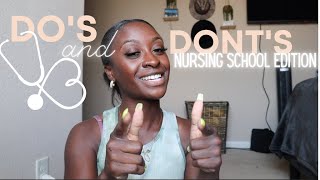 DOs  DONTs OF NURSING SCHOOL 2021  tips for prenursing students [upl. by Mignon43]