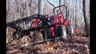 291 Compact Tractor and Grapple Building Trail RK 37 amp Granite Grapple [upl. by Nalani104]