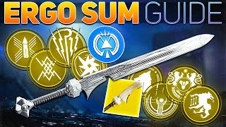 The EVERYTHING SWORD Ergo Sum Rolls amp Guide  Destiny 2 The Final Shape [upl. by Yla]