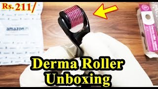 Derma Roller 05mm For Hair amp Face Unboxing amp Review [upl. by Airetas]