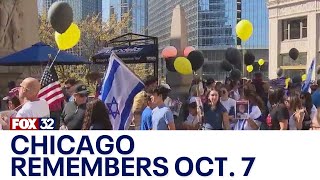 Chicagos Jewish community remembers Oct 7 [upl. by Elaweda]