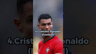 Top 5 Greatest Athletes Ever Bolt Ronaldo Ali Jordan Messi shorts footballshorts [upl. by Akaya490]