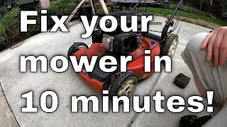 10minute Lawn Mower Fuel Flow Fix [upl. by Chang307]