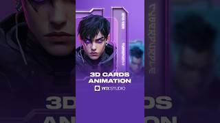 Tutorial of 3D Cards Animation  Wix Studio [upl. by Aillicsirp388]