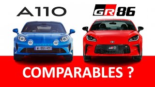 Alpine A110 GT Vs Toyota GR86  La meilleure Daily [upl. by Pillihpnhoj940]