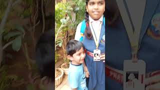 Ayo papam daddy kavali Ani edustunnadu shorts school lunchtime viralvideo trending [upl. by Zurkow]