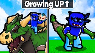 Growing Up as a TREX in Blox Fruits [upl. by Quickel]