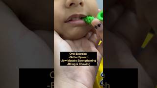 Work on Speech of your child  Speech Therapy  Jaw Strength  Oral Exercises  Bitting amp Chewing [upl. by Eissirk]