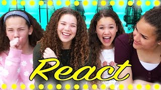 Haschak Sisters REACT quotLets Dancequot by MattyBRaps [upl. by Eniahpets694]