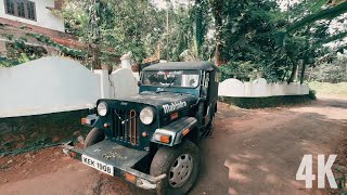 Push Starting 36 year old Jeep  Mahindra  Cold Start after 2 Months  ASMR  POV  Drive  4K [upl. by Diao630]