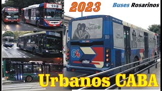 CABA Omnibus Urbanos 2023  Metrobuses Santa Fe y Juan B Justo  Diurnas y Nocturnas [upl. by Bolger]