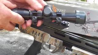 Center Point Sniper 370 Crossbow assembly and test firing HD [upl. by Yekram]