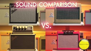 FENDER MINI 65 vs FENDER MINI 57 vs FENDER MINI TONEMASTER vs FENDER MINI DELUXE [upl. by Annairb]