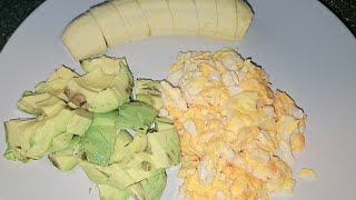 Avocado banana and eggsasmr satisfying food shorts live [upl. by Yllom]