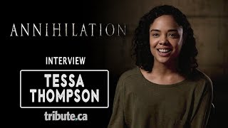 Tessa Thompson  Annihilation Interview [upl. by Acemahs305]